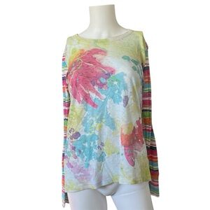 Whimsy Rose Thermal Long Sleeve Crew Neck Shirt Lightweight Size Medium M